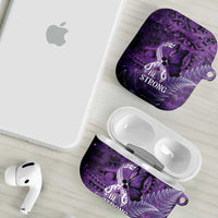 Lupus Awareness Month New Zealand AirPods Case Be Strong Warrior Maori Silver Fern LT14 - Polynesian Pride