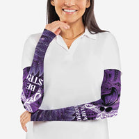 Lupus Awareness Month New Zealand Arm Sleeves Be Strong Warrior Maori Silver Fern LT14 - Polynesian Pride