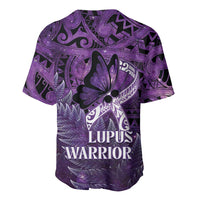 Lupus Awareness Month New Zealand Baseball Jersey Be Strong Warrior Maori Silver Fern LT14 - Polynesian Pride