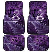 Lupus Awareness Month New Zealand Car Mats Be Strong Warrior Maori Silver Fern