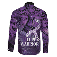 Lupus Awareness Month New Zealand Family Matching Short Sleeve Bodycon Dress and Hawaiian Shirt Be Strong Warrior Maori Silver Fern LT14 - Polynesian Pride