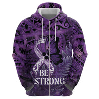 Lupus Awareness Month New Zealand Hoodie Be Strong Warrior Maori Silver Fern LT14 - Polynesian Pride