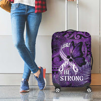 Lupus Awareness Month New Zealand Luggage Cover Be Strong Warrior Maori Silver Fern