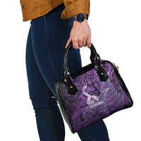 Lupus Awareness Month New Zealand Shoulder Handbag Be Strong Warrior Maori Silver Fern LT14 - Polynesian Pride
