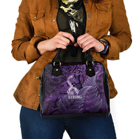 Lupus Awareness Month New Zealand Shoulder Handbag Be Strong Warrior Maori Silver Fern LT14 - Polynesian Pride