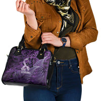 Lupus Awareness Month New Zealand Shoulder Handbag Be Strong Warrior Maori Silver Fern LT14 - Polynesian Pride