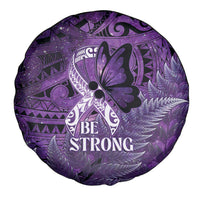 Lupus Awareness Month New Zealand Spare Tire Cover Be Strong Warrior Maori Silver Fern