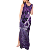 Lupus Awareness Month New Zealand Tank Maxi Dress Be Strong Warrior Maori Silver Fern