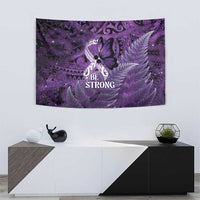 Lupus Awareness Month New Zealand Tapestry Be Strong Warrior Maori Silver Fern LT14 - Polynesian Pride