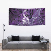 Lupus Awareness Month New Zealand Tapestry Be Strong Warrior Maori Silver Fern LT14 - Polynesian Pride