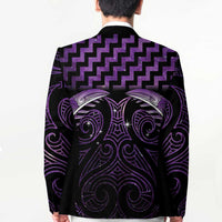 Purple Matariki New Zealand Blazer Maori Poutama Galaxy Vibes - Polynesian Pride