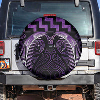 Purple Matariki New Zealand Spare Tire Cover Maori Poutama Galaxy Vibes