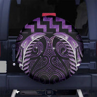 Purple Matariki New Zealand Spare Tire Cover Maori Poutama Galaxy Vibes