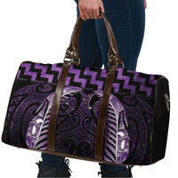 Purple Matariki New Zealand Travel Bag Maori Poutama Galaxy Vibes - Polynesian Pride