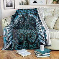 Blue Matariki New Zealand Blanket Maori Poutama Galaxy Vibes
