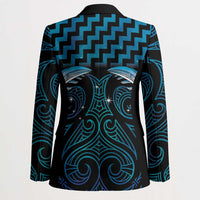 Blue Matariki New Zealand Blazer Maori Poutama Galaxy Vibes - Polynesian Pride