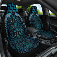 Blue Matariki New Zealand Car Seat Cover Maori Poutama Galaxy Vibes