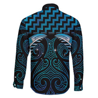 Blue Matariki New Zealand Family Matching Short Sleeve Bodycon Dress and Hawaiian Shirt Maori Poutama Galaxy Vibes