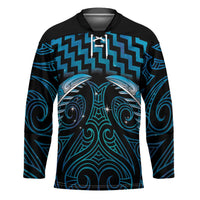 Blue Matariki New Zealand Hockey Jersey Maori Poutama Galaxy Vibes LT14 Unisex Blue - Polynesian Pride