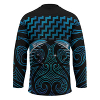Blue Matariki New Zealand Hockey Jersey Maori Poutama Galaxy Vibes LT14 - Polynesian Pride