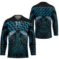 Blue Matariki New Zealand Hockey Jersey Maori Poutama Galaxy Vibes LT14 - Polynesian Pride