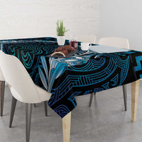 Blue Matariki New Zealand Tablecloth Maori Poutama Galaxy Vibes
