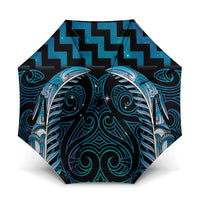 Blue Matariki New Zealand Umbrella Maori Poutama Galaxy Vibes - Polynesian Pride