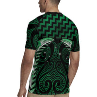 Green Matariki New Zealand Rugby Jersey Maori Poutama Galaxy Vibes