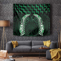Green Matariki New Zealand Tapestry Maori Poutama Galaxy Vibes