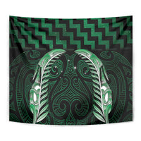 Green Matariki New Zealand Tapestry Maori Poutama Galaxy Vibes