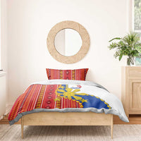 Philippines Independence Day Bedding Set Pilipinas Sun Stars Igorot Pattern