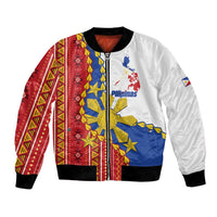 Philippines Independence Day Bomber Jacket Pilipinas Sun Stars Igorot Pattern