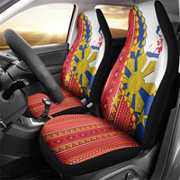 Philippines Independence Day Car Seat Cover Pilipinas Sun Stars Igorot Pattern