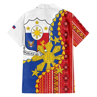Philippines Independence Day Family Matching Long Sleeve Bodycon Dress and Hawaiian Shirt Pilipinas Sun Stars Igorot Pattern