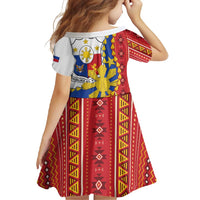 Philippines Independence Day Family Matching Short Sleeve Bodycon Dress and Hawaiian Shirt Pilipinas Sun Stars Igorot Pattern