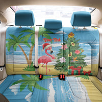 Flamingo Hawaii Summer Christmas Personalized Back Car Seat Cover Mele Kalikimaka Beachy Vibes