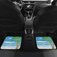 Flamingo Hawaii Summer Christmas Personalized Car Mats Mele Kalikimaka Beachy Vibes