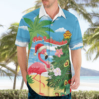 Flamingo Hawaii Summer Christmas Personalized Hawaiian Shirt Mele Kalikimaka Beachy Vibes LT14 - Polynesian Pride