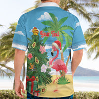 Flamingo Hawaii Summer Christmas Personalized Hawaiian Shirt Mele Kalikimaka Beachy Vibes LT14 - Polynesian Pride