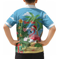 Flamingo Hawaii Summer Christmas Personalized Hawaiian Shirt Mele Kalikimaka Beachy Vibes LT14 - Polynesian Pride