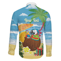 Chilling Parrot Hawaii Summer Christmas Personalized Family Matching Mermaid Dress and Hawaiian Shirt It's 5 O'Clock Somewhere Beachy Vibes
