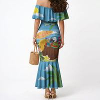 Chilling Parrot Hawaii Summer Christmas Personalized Mermaid Dress It's 5 O'Clock Somewhere Beachy Vibes LT14 - Polynesian Pride