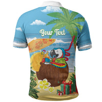 Chilling Parrot Hawaii Summer Christmas Personalized Polo Shirt It's 5 O'Clock Somewhere Beachy Vibes LT14 - Polynesian Pride