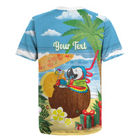 Chilling Parrot Hawaii Summer Christmas Personalized Rugby Jersey It's 5 O'Clock Somewhere Beachy Vibes