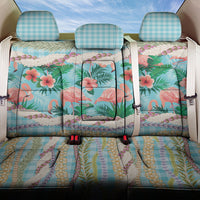 Flamingo Hawaii Summer Back Car Seat Cover Hawaiian Lei Pakala Motifs Tropical Style