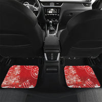 New Zealand Christmas In July Personalised Car Mats Funny Santa Sheep Meri Kirihimete Red
