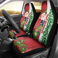 Meri Kirihimete New Zealand Car Seat Cover Cute Santa NZ Animals and Pohutukawa