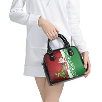 Meri Kirihimete New Zealand Shoulder Handbag Cute Santa NZ Animals and Pohutukawa
