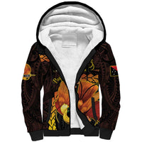 Papua New Guinea Independence Day Sherpa Hoodie 50th Anniversary Papua Niu Gini Bird Of Paradise LT14
