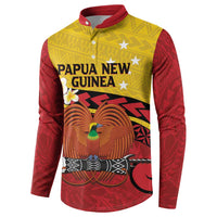 Papua New Guinea Independence Day Button Sweatshirt Since 1975 Unity In Diversity